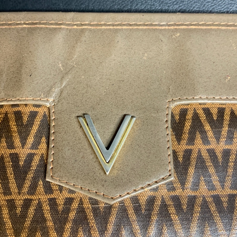 Vintage Mario Valentino Logo Clutch | Made in Italy Designer Pouch - Picture 3 of 9